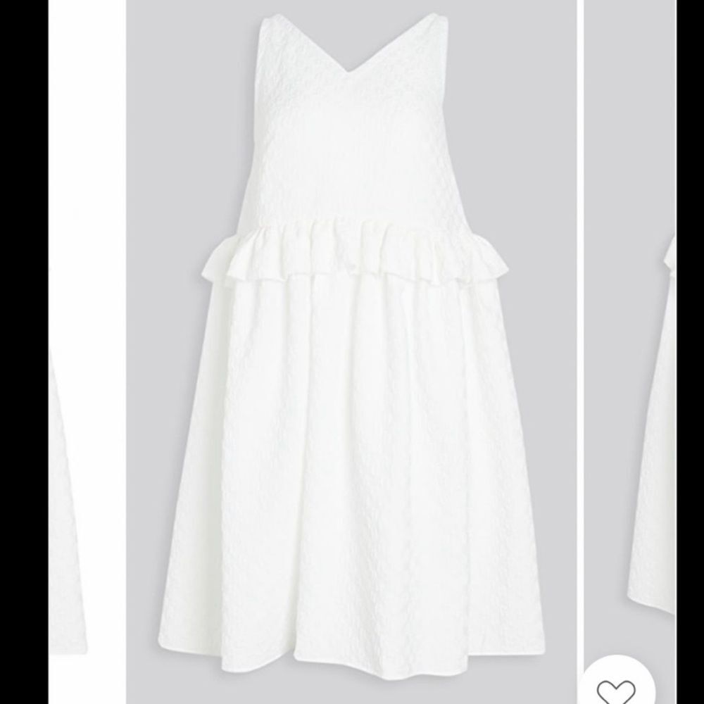 Naya Rea Mila Peplum Midi Fairy Peasant Boho Dress in White 12 NWOT - Picture 2 of 12